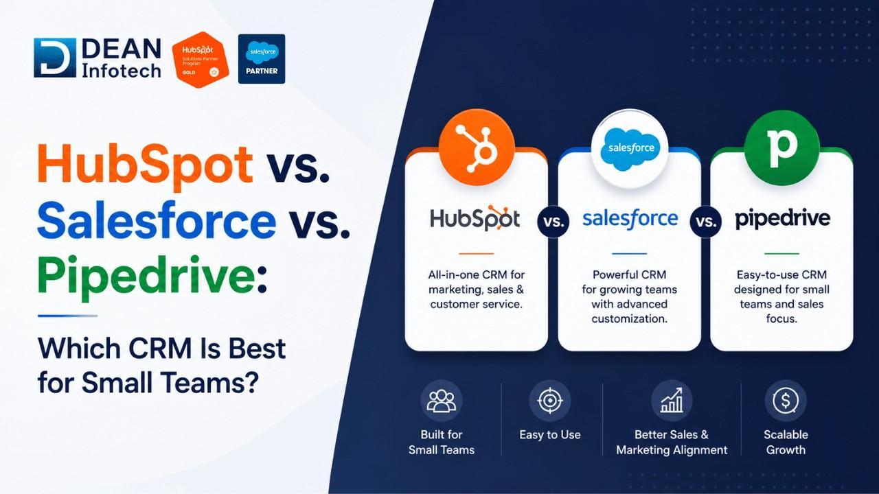 HubSpot vs. Salesforce vs. Pipedrive: Which CRM Is Best for Small Teams?
